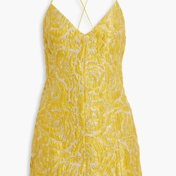NWOT Alice + Olivia Tayla Structured Cloqué-Jacquard Lantern Mini Dress $450 - Picture 4 of 14